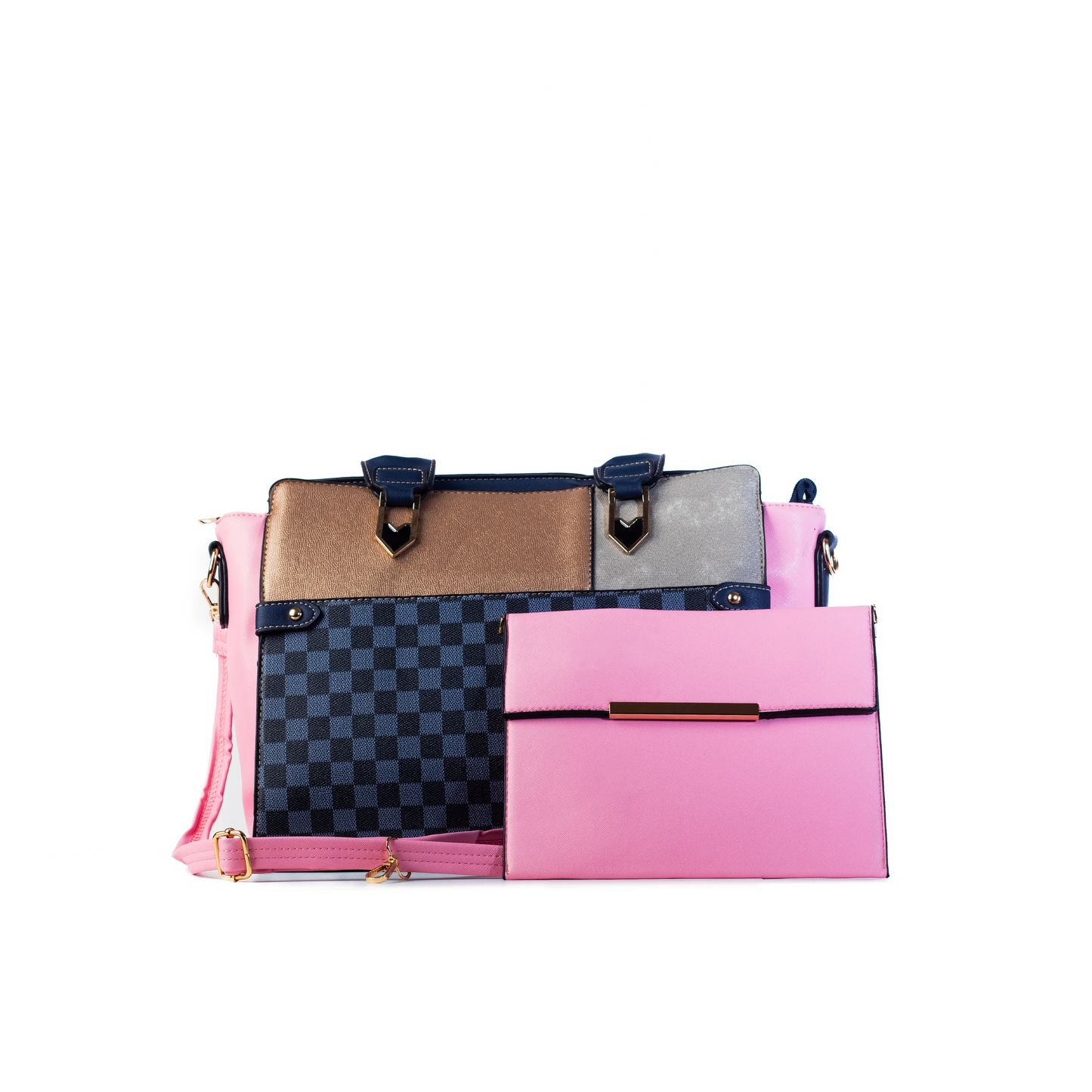 Areeza Dual-Tone Handbag Set