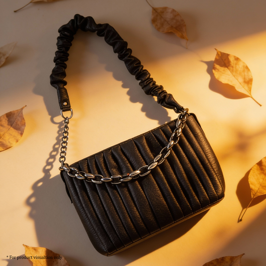 Ehlan Pleated Shoulder Bag