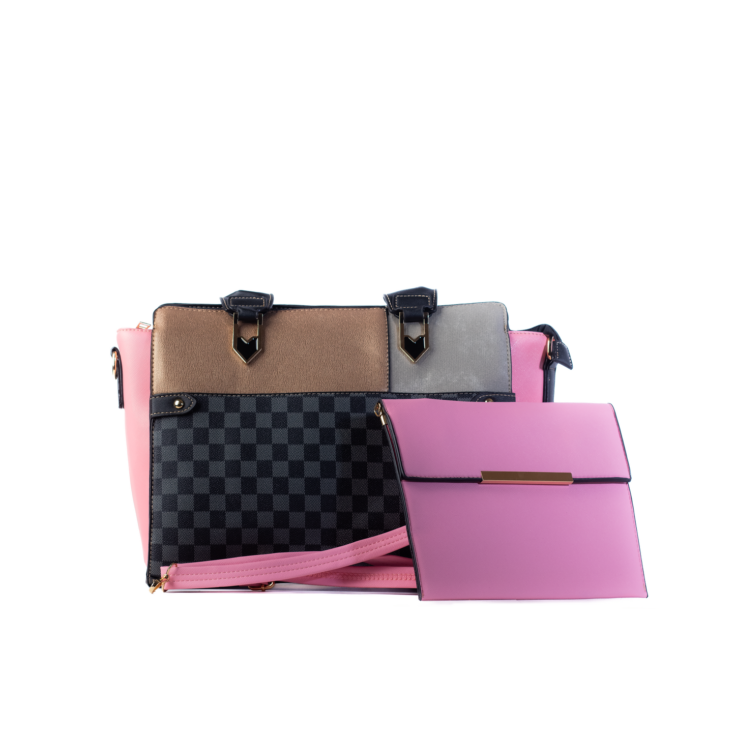 Areeza Dual-Tone Handbag Set