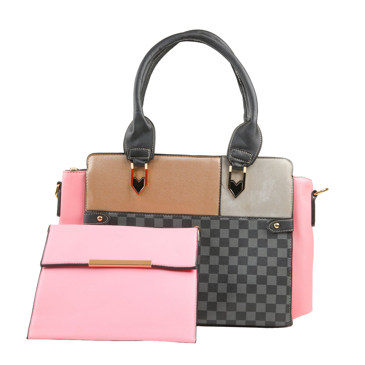 Areeza Dual-Tone Handbag Set