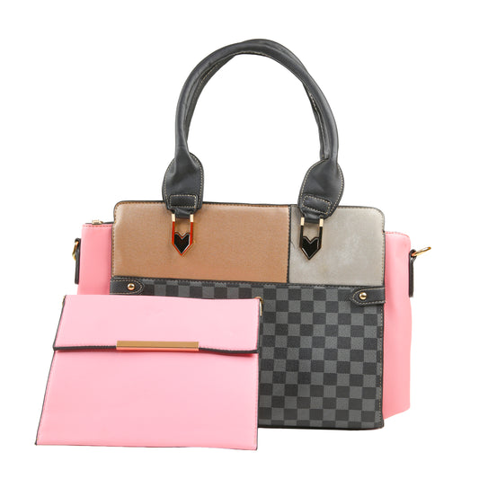 Areeza Dual-Tone Handbag Set