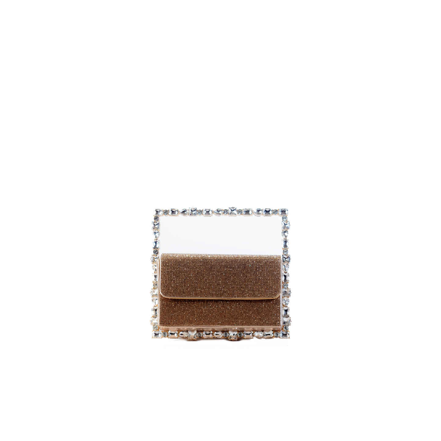 Sabeen Crystal Frame Clutch