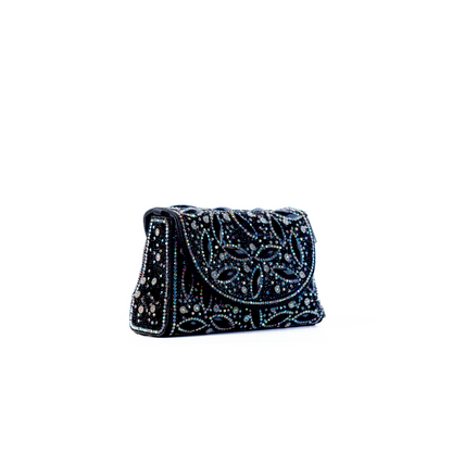 Zhaleh Midnight Bridal Clutch