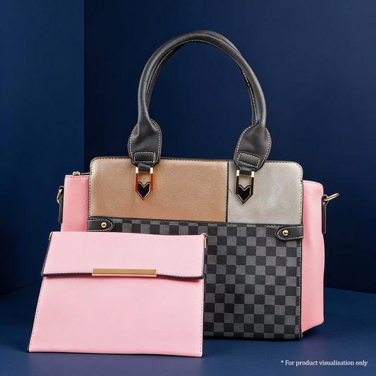 Areeza Dual-Tone Handbag Set
