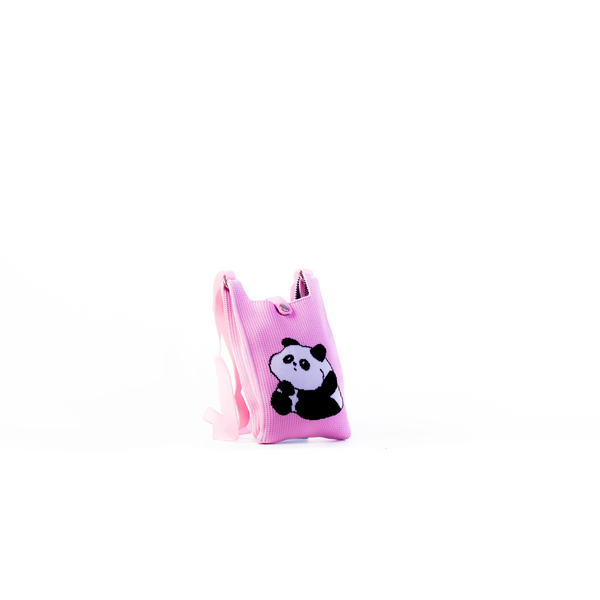 Meenu Pink Panda Crossbody Pouch