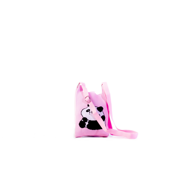 Meenu Pink Panda Crossbody Pouch
