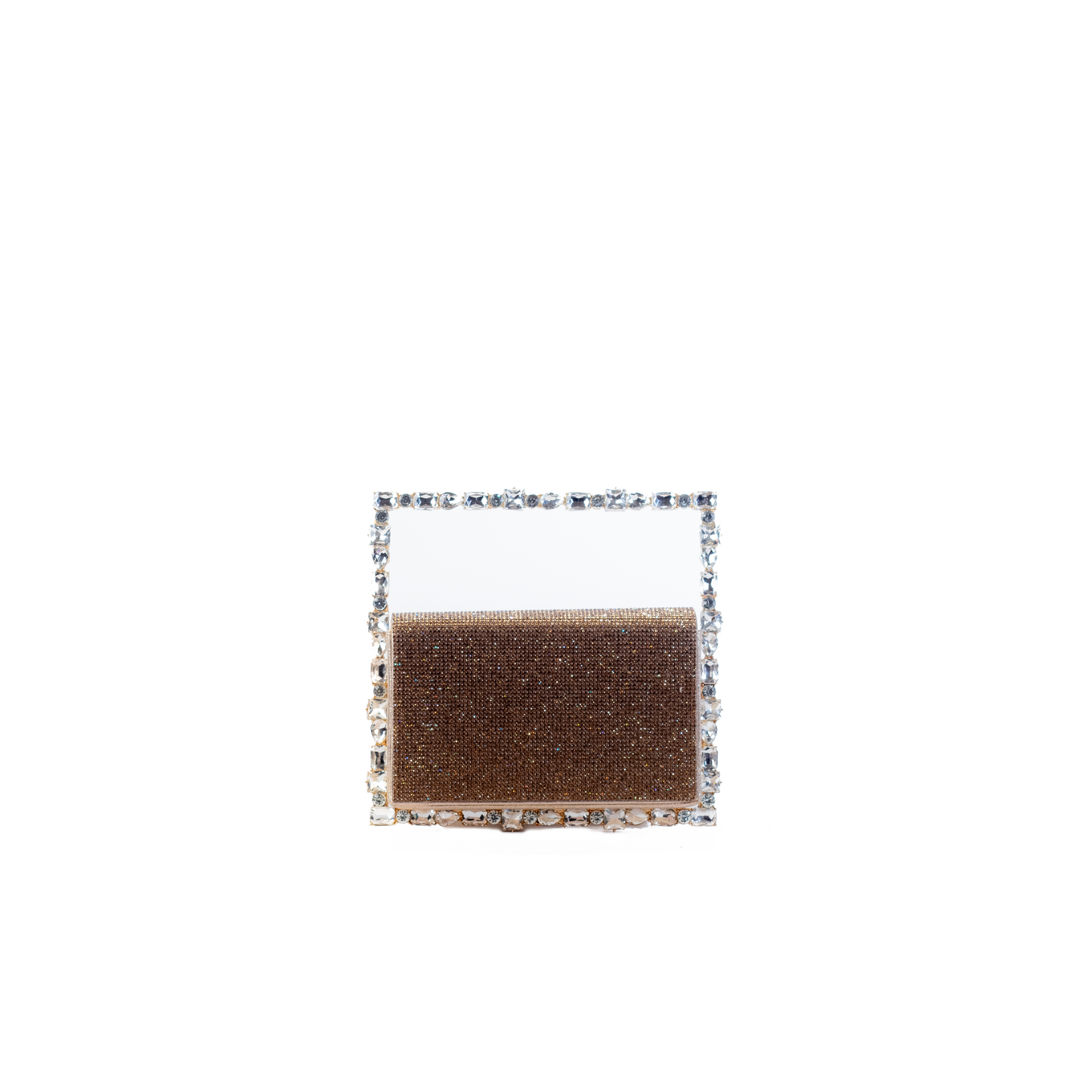 Sabeen Crystal Frame Clutch