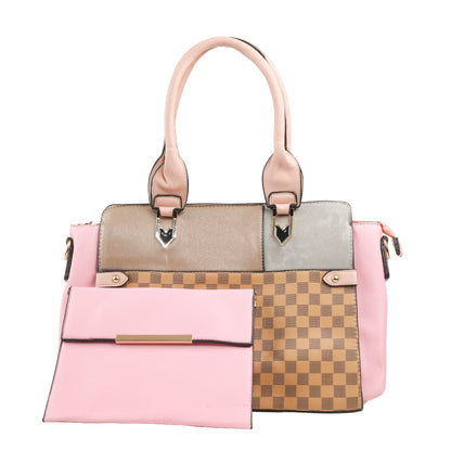 Areeza Dual-Tone Handbag Set