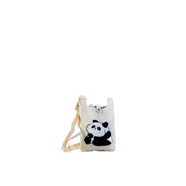 Meenu Pink Panda Crossbody Pouch
