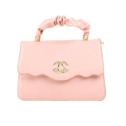 Mahira Ruched Top-Handle Bag
