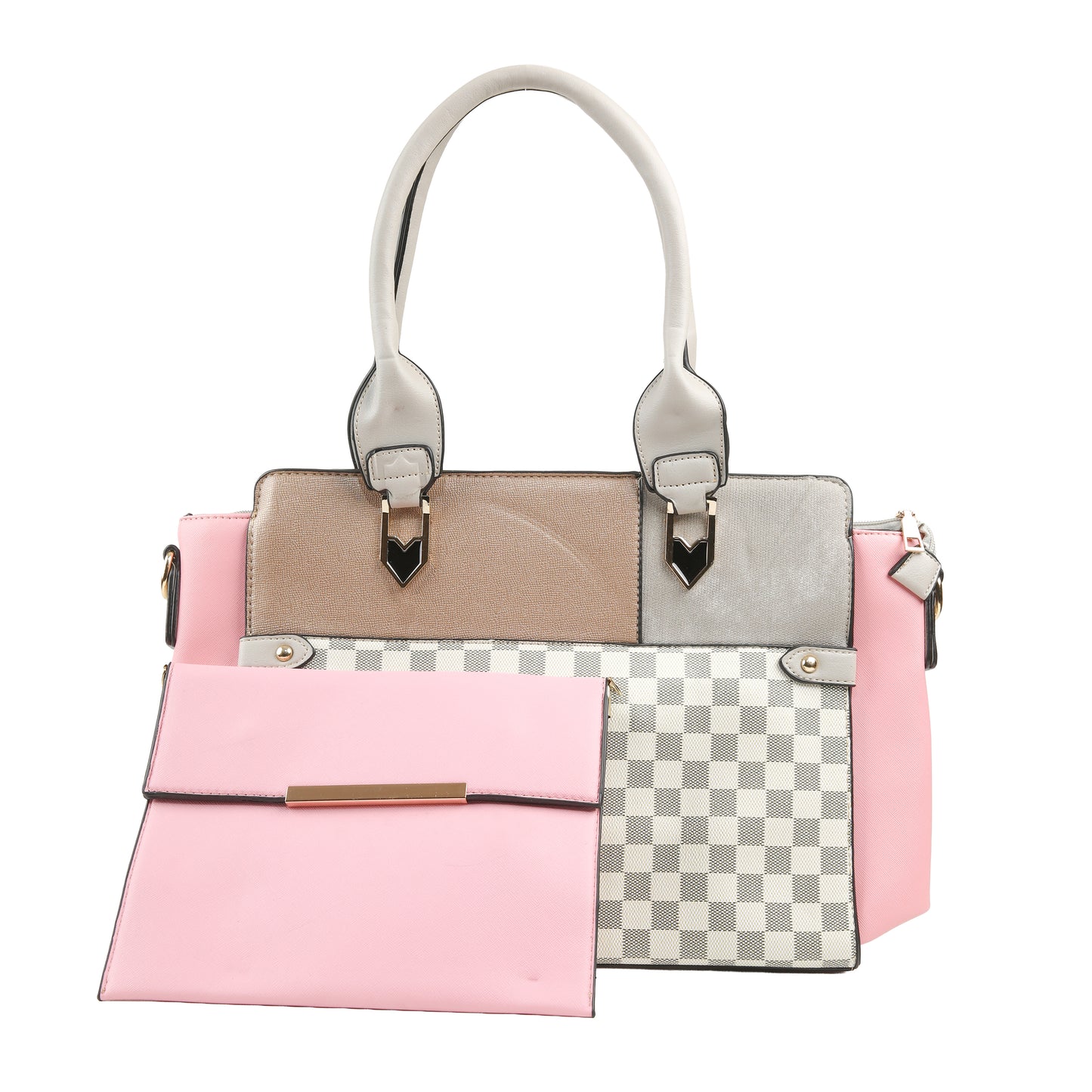 Areeza Dual-Tone Handbag Set