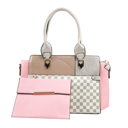 Areeza Dual-Tone Handbag Set