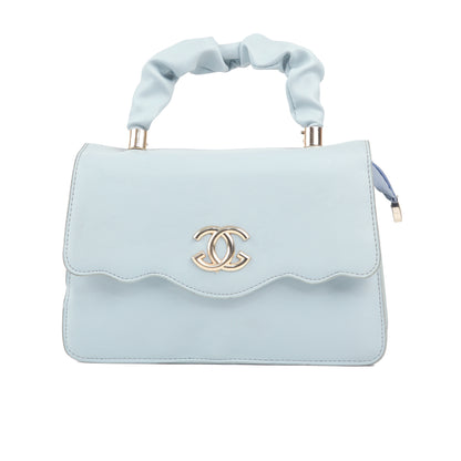 Mahira Ruched Top-Handle Bag