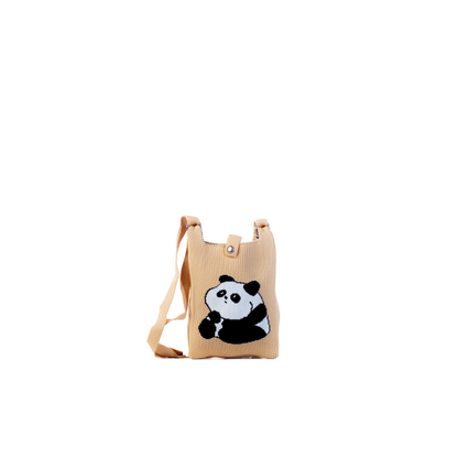 Meenu Pink Panda Crossbody Pouch