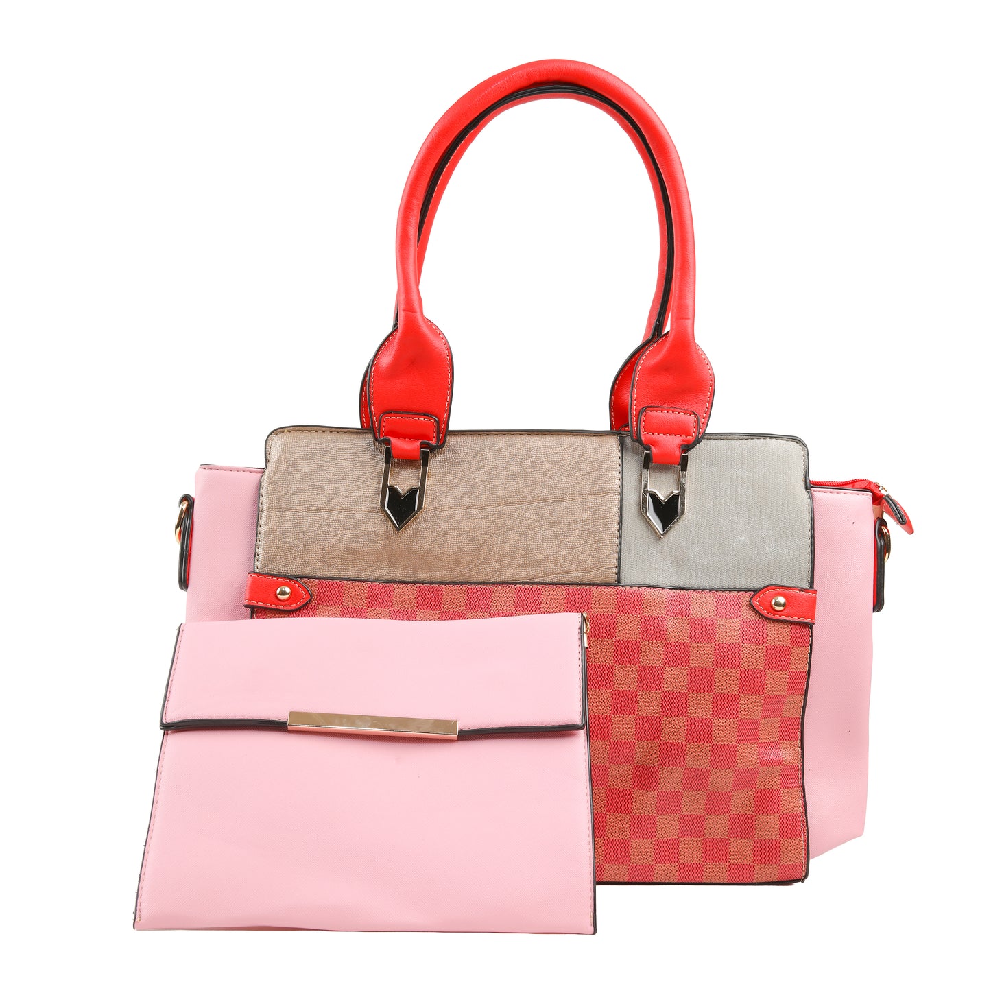 Areeza Dual-Tone Handbag Set