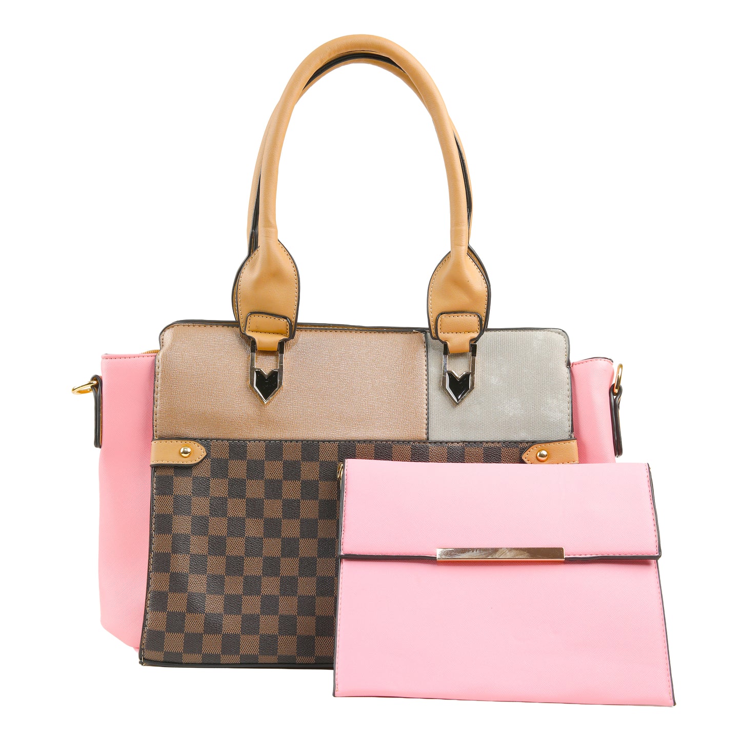 Areeza Dual-Tone Handbag Set
