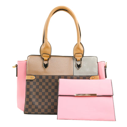 Areeza Dual-Tone Handbag Set