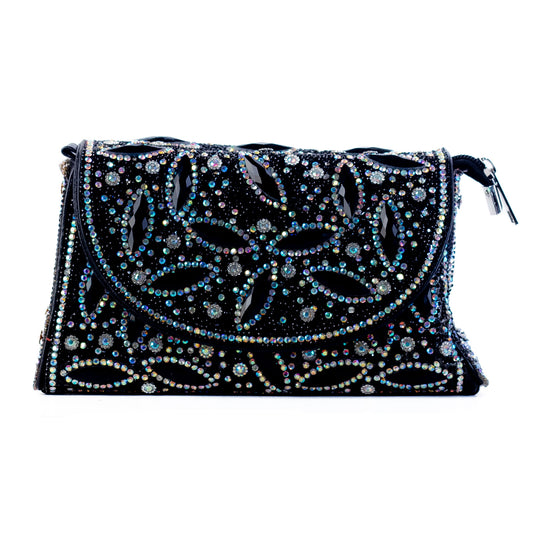 Zhaleh Midnight Bridal Clutch