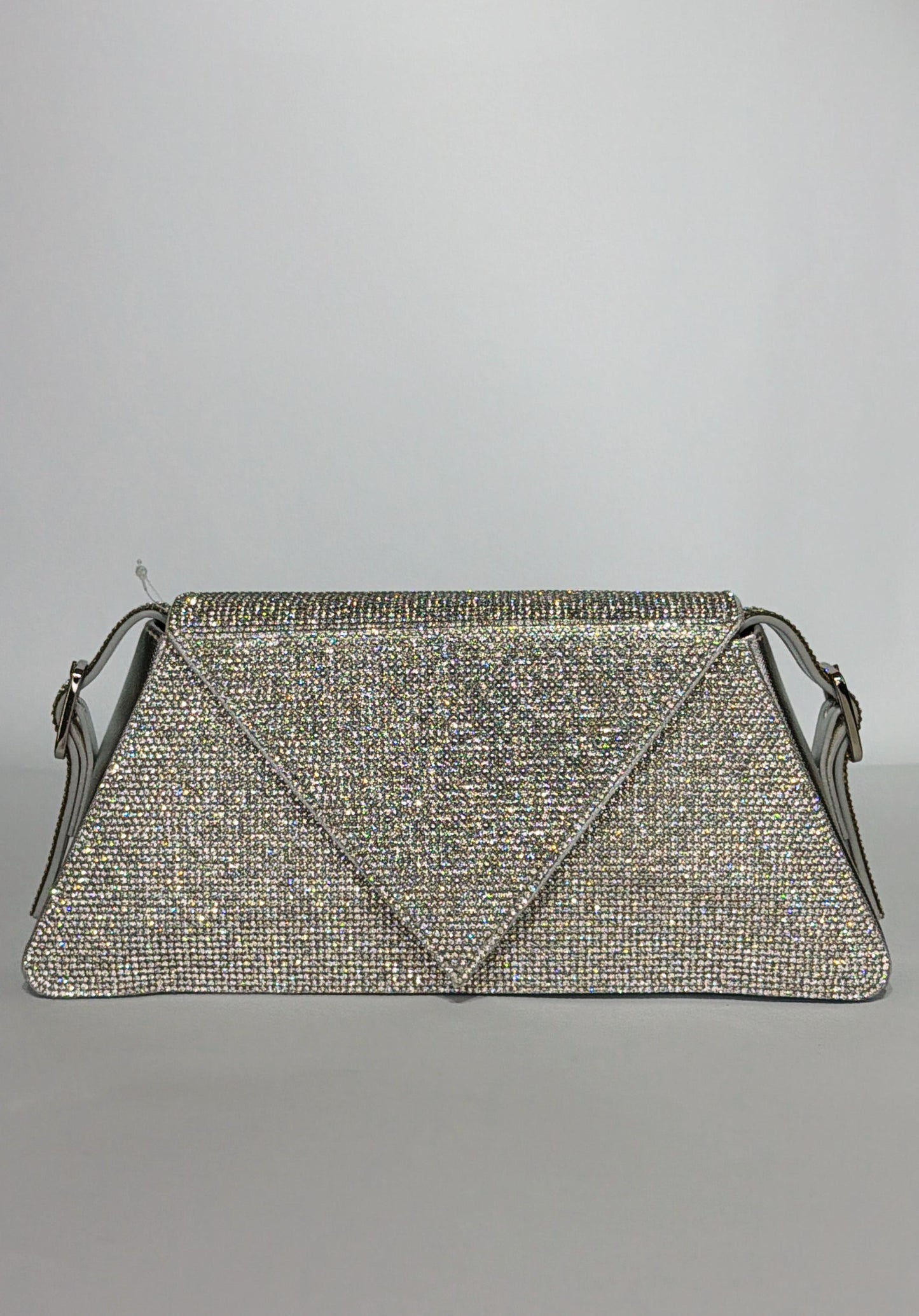 Reema Heavily Encrusted Bridal Crystal Handbag – Luxury Wedding Clutch with Chain in Gold & Silver