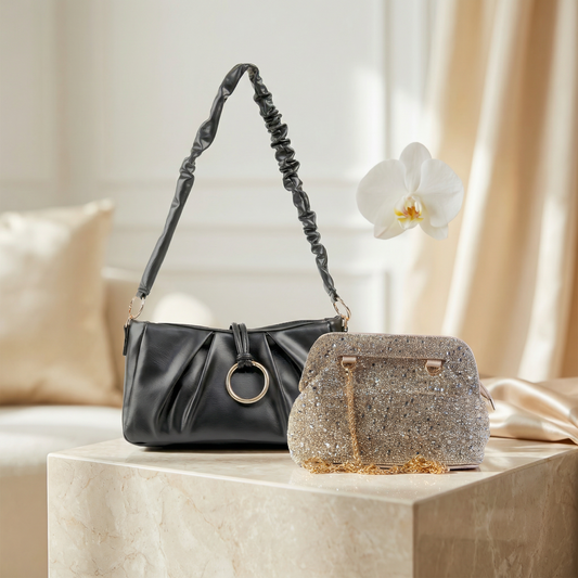 The Midnight Ruche & Silver Mist Set