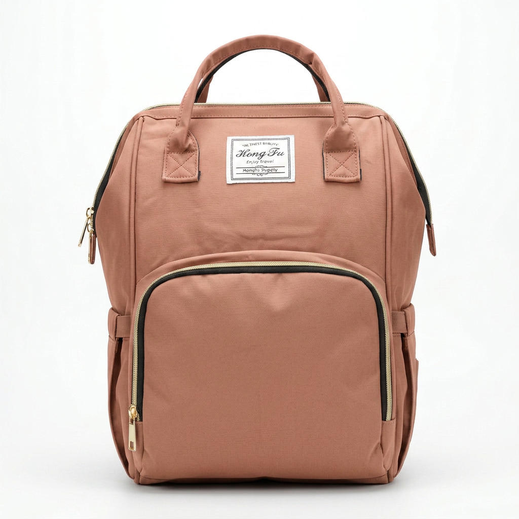 Hongfu Everyday Backpack in Dusty Rose — front view