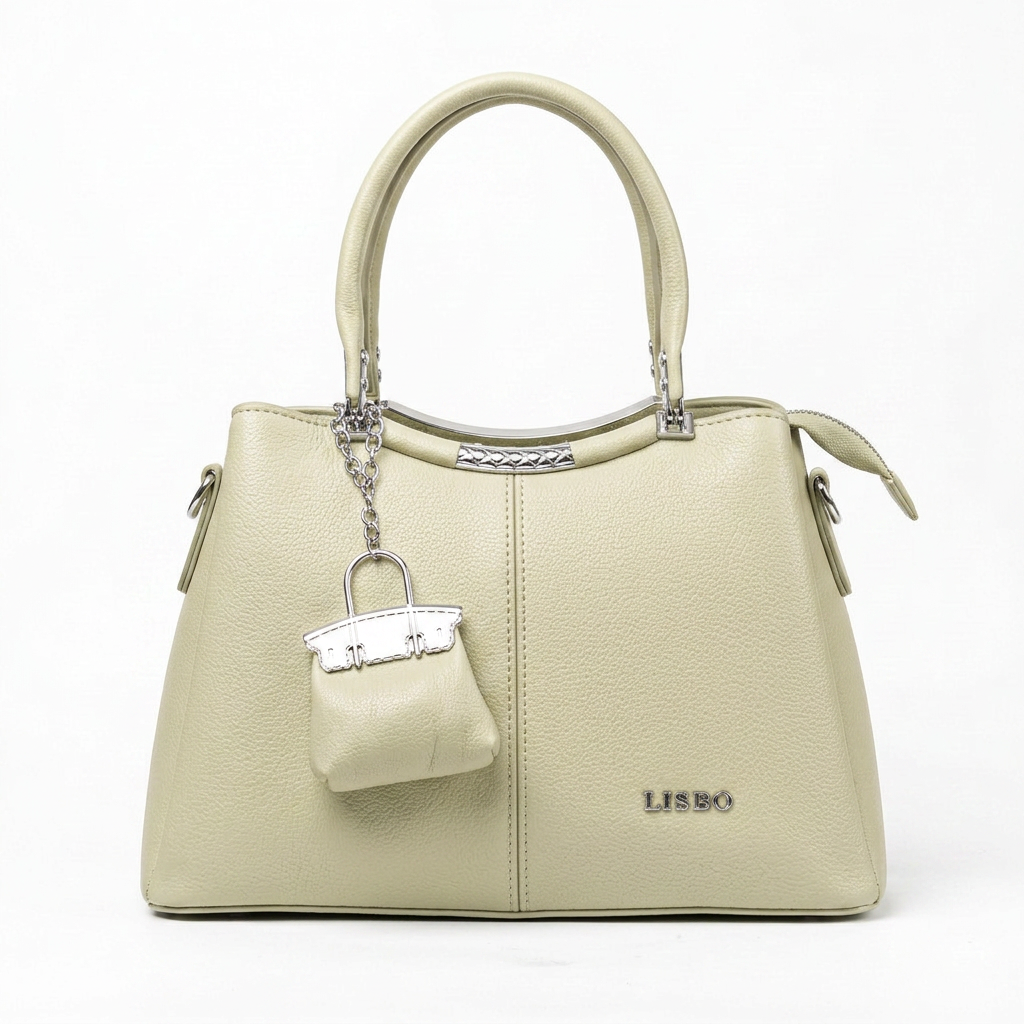 Lisbo Loop Tote Bag in Pistachio — front view