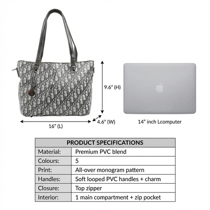 Reha Monogram Tote Bag
